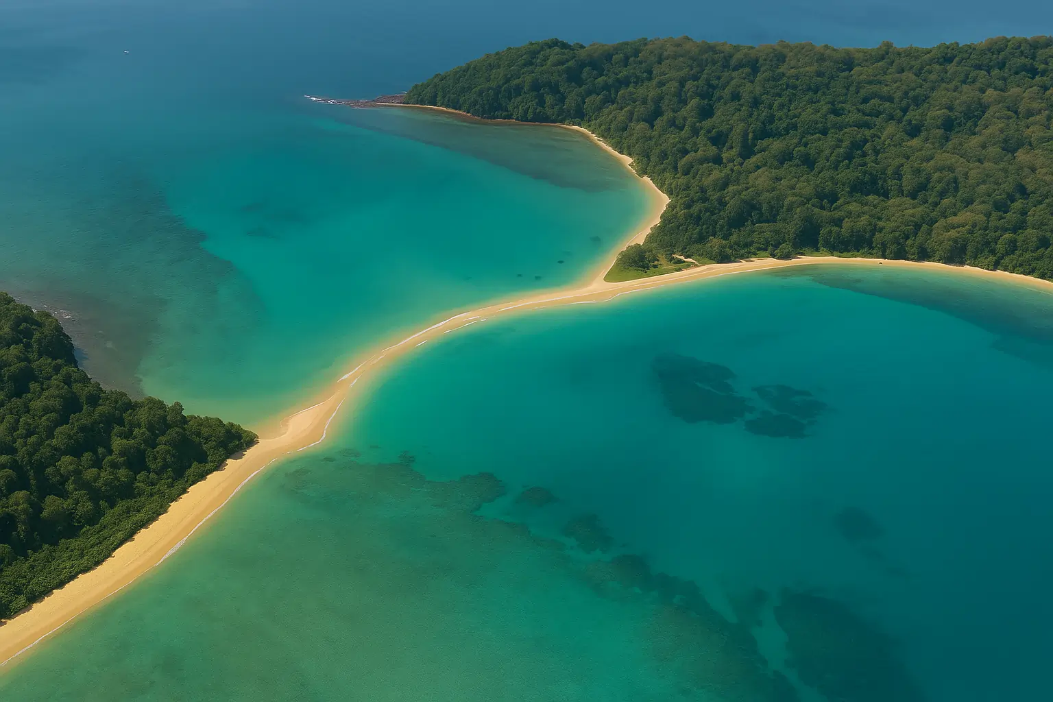 Scenic coastline near Diglipur, North Andaman